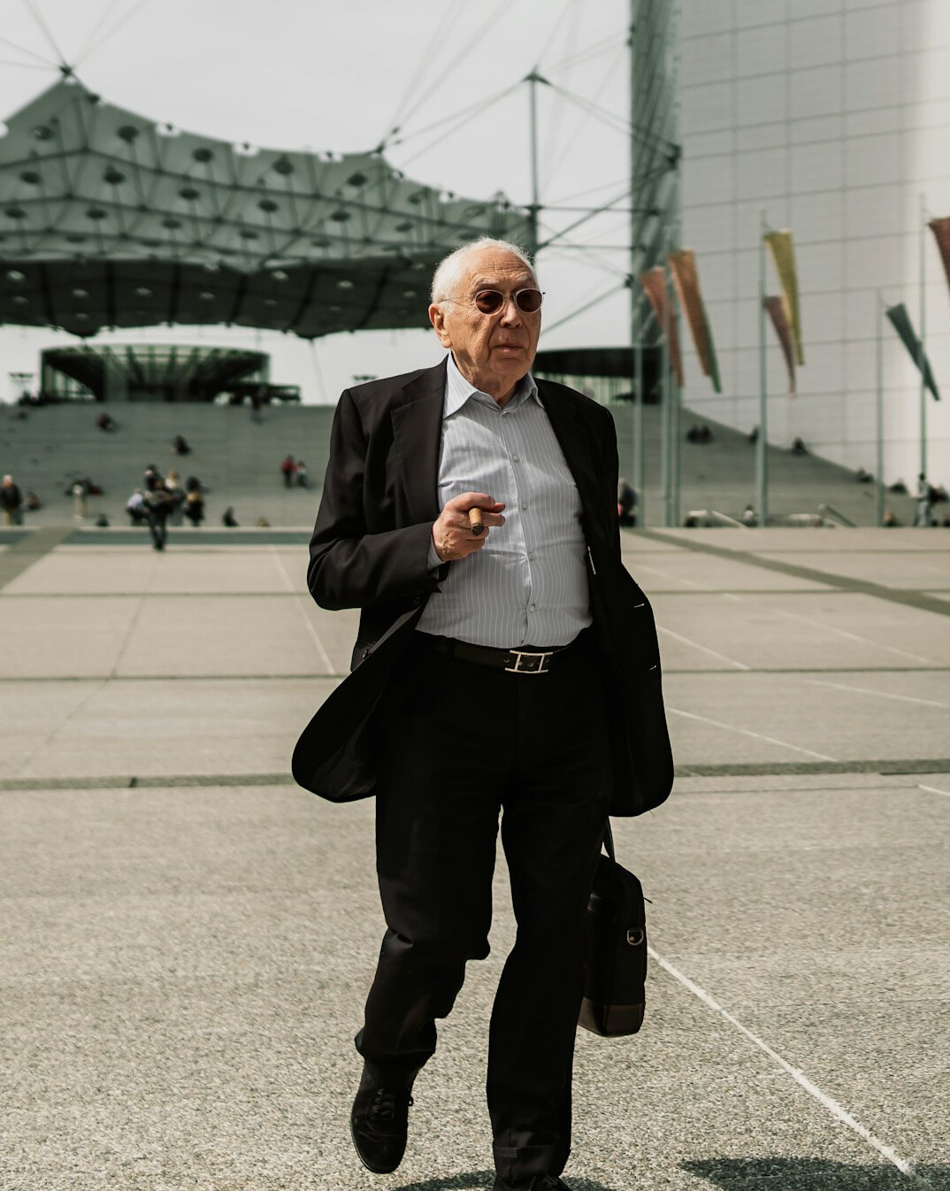 Portrait of a senior businessman with glasses